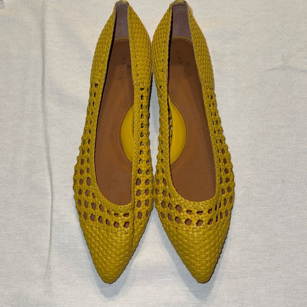 Caslon Larken woven pointed flats EUC 9 M